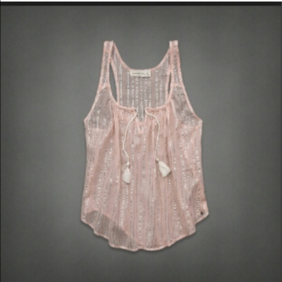 COPY - New Abercrombie Pink Shine Top - Picture 3 of 3